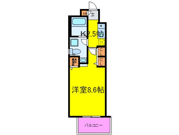 グラマシー京橋の物件間取画像